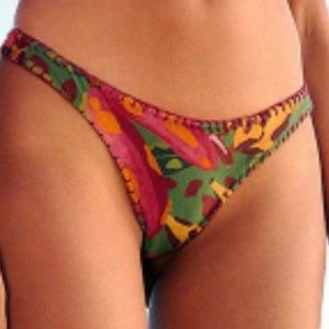Farm Rio Cow Print Bananas Bikini Bottom XS